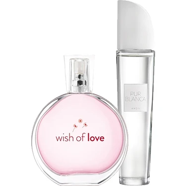 Avon Pur Blanca Edt 50 Ml Ve Wish Of Love Edt 50 Ml Bayan