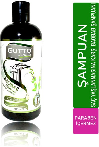 Gutto Baobab Yağı Bakım Şampuanı 400 ml