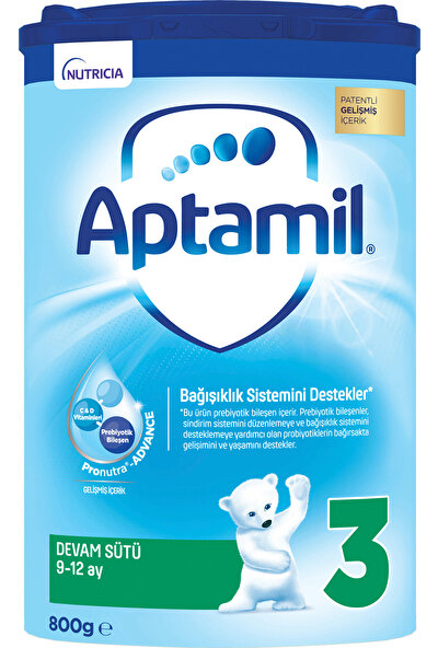 Aptamil 3 Devam Sütü 800 g 9-12 Ay Akıllı Kutu
