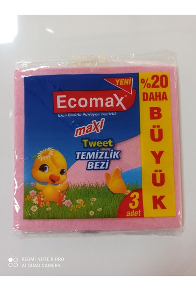 Ecomax Maxi Temizlik Bezi 3'lü 3 Paket