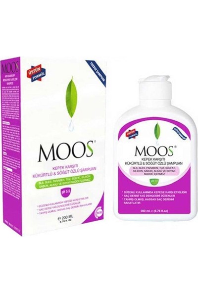 Moos Kükürtlü Normal Kepek Şampuanı 200 ML