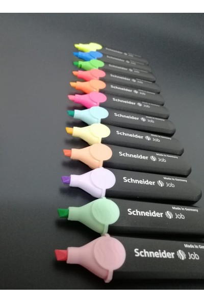 Schneider Jb 150 Fosforlu Kalem Pastel + Canlı Renkler 12 Renk