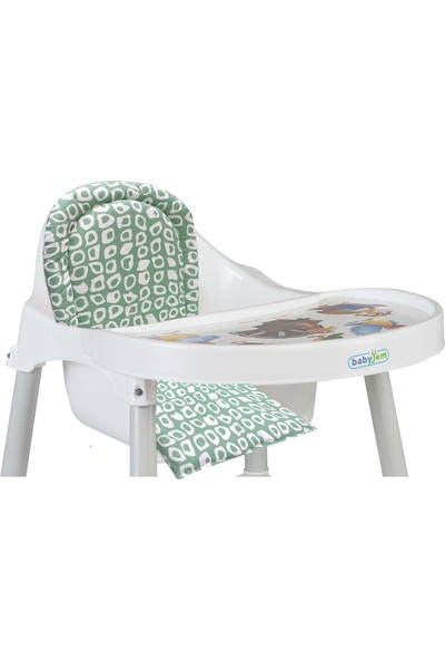 Baby Jem Mama Sandalyesi Minderi Yeşil Kareli