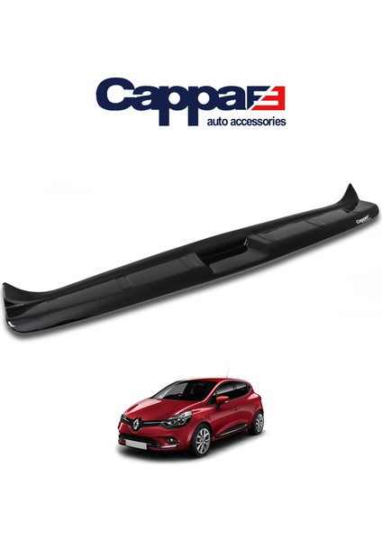 Renault Clio 4 Arka Tampon Eşiği Koruma Akrilik Abs Parlak Siyah 2012-2020 modelleri