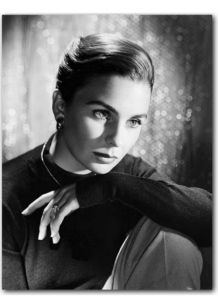 Ahşap Tablo Oyuncu Jean Simmons