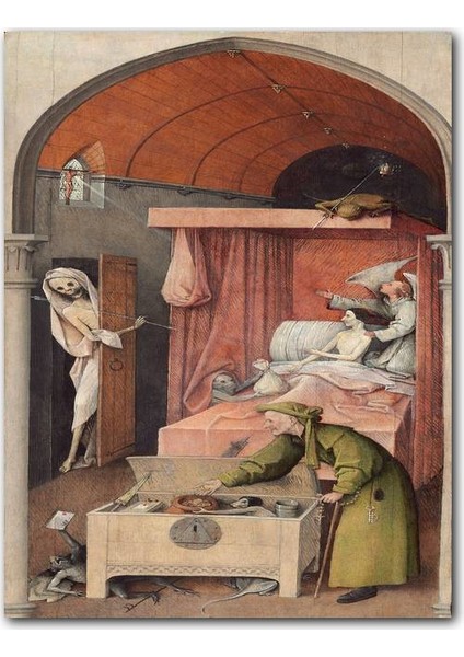 Ahşap Tablo Ölüm Anında Ziyaretçiler