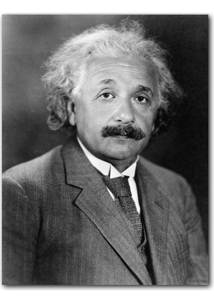 Ahşap Tablo Albert Einstein Takım Elbise Kravat