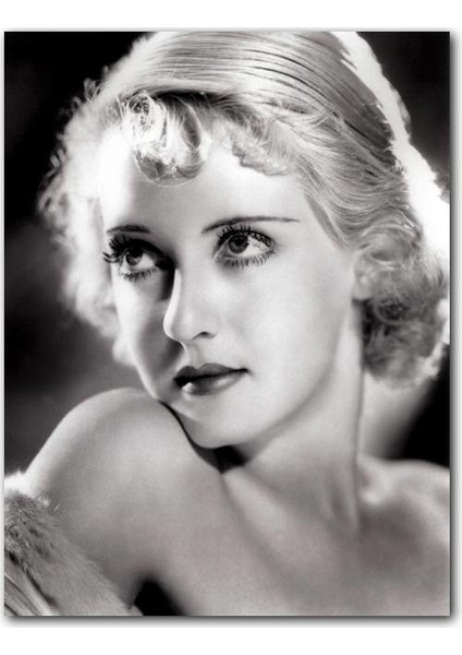 Ahşap Tablo Bette Davis Hollywood Aktristi