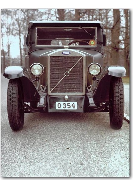 Ahşap Tablo 1927 Volvo Pv4 Fonda Ağaç