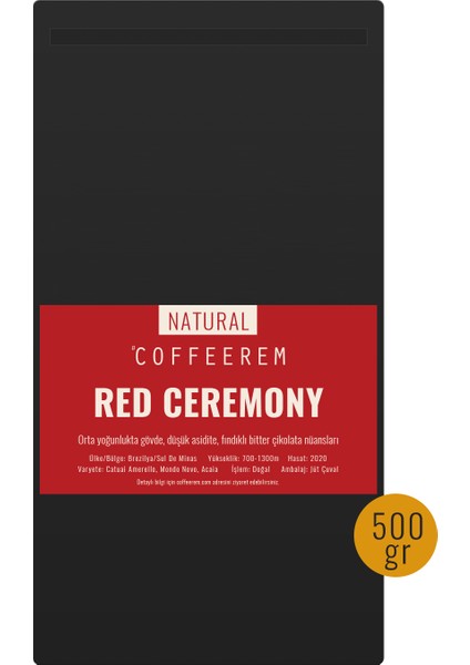 Red Ceremony Espresso & Filtre Kahve 500 gr