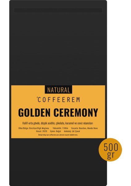 Golden Ceremony Espresso & Filtre Kahve 500 gr