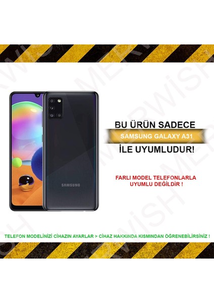 Case Samsung A31 Içi Kadife Soft Lansman Silikon Kılıf Kırmızı