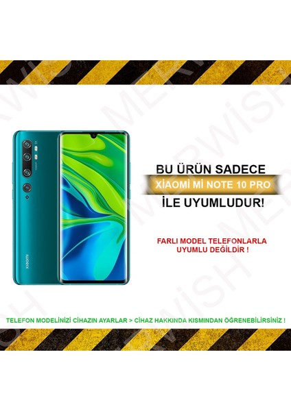 Case Xiaomi Mi Note 10 Pro Içi Kadife Soft Lansman Silikon Kılıf Sarı