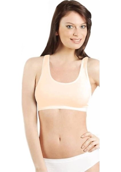 Kadın Kalın Askılı Dikişsiz Sporcu Sütyen Büstiyer 3'lü Paket - 775