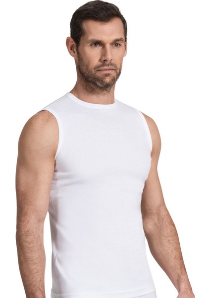 Erkek Ribana Body Bisiklet Yaka Fanila 6'lı Paket - 119