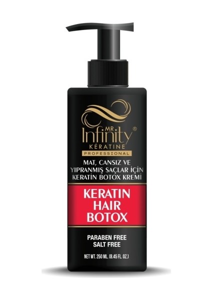 Mr Infinity Keratin Hair Botox Crem 250ML (Şaç Botox Bakım Kremi)