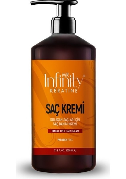 Mr Infinity Şaç Bakım Kremi Infinity Expert Hair Crem 1000 ml (Şaç Bakım ve Tarama Saç Açma Kremi)