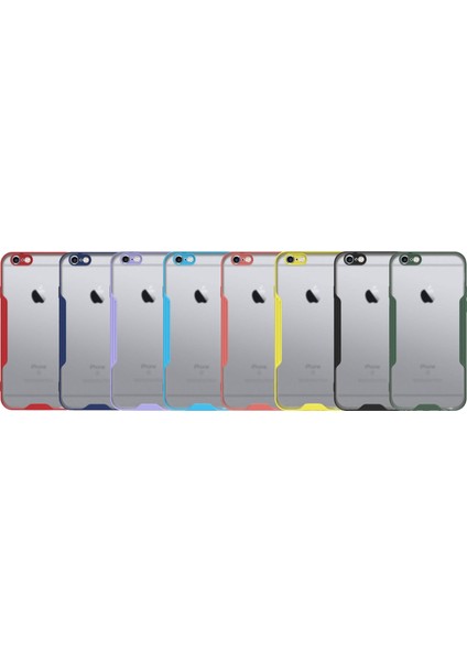 Apple iPhone 6 Kılıf Kamera Korumalı Colorful Kapak - Mavi