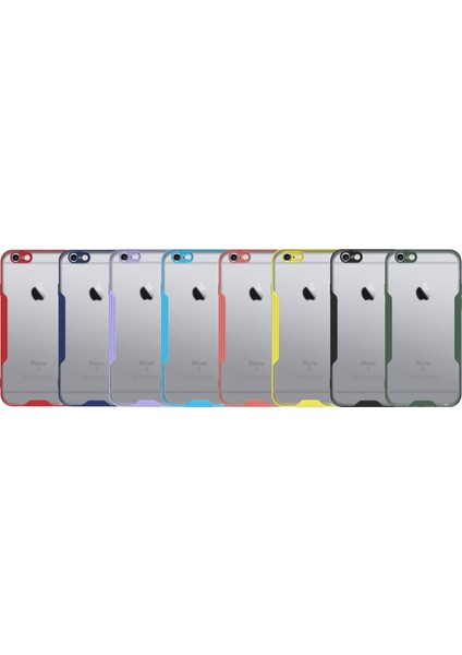 Apple iPhone 6s Kılıf Kamera Korumalı Colorful Kapak - Sarı