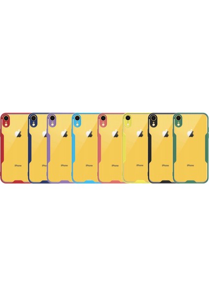 Apple iPhone Xr Kılıf Kamera Korumalı Colorful Kapak - Lacivert