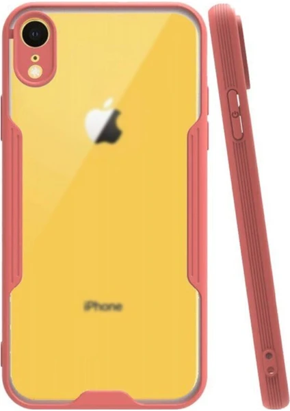 Apple iPhone Xr Kılıf Kamera Korumalı Colorful Kapak - Pembe