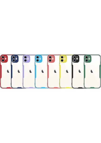 Apple iPhone 11 Kılıf Kamera Korumalı Colorful Kapak - Lacivert