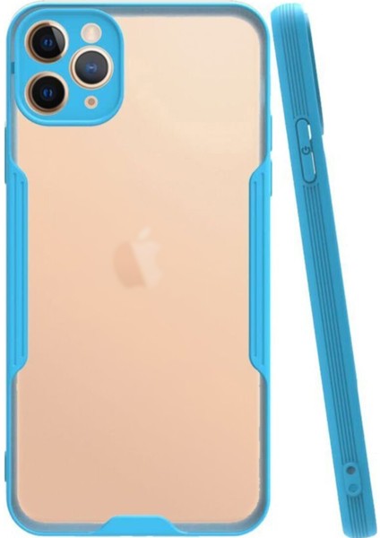 Apple iPhone 11 Pro Kılıf Kamera Korumalı Colorful Kapak - Mavi