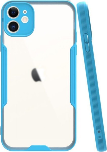 Apple iPhone 11 Kılıf Kamera Korumalı Colorful Kapak - Mavi