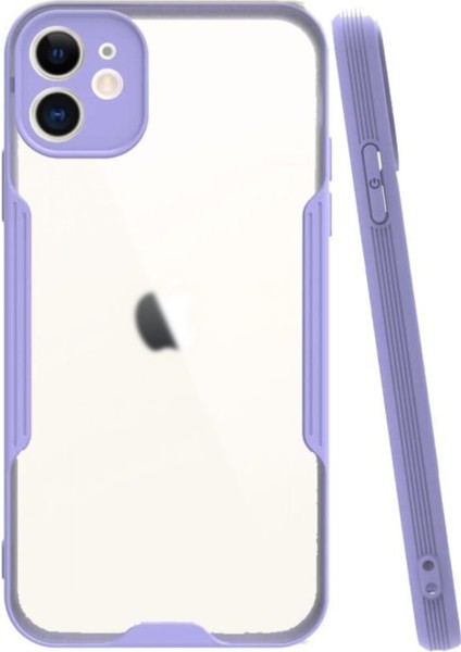 Apple iPhone 11 Kılıf Kamera Korumalı Colorful Kapak - Lila