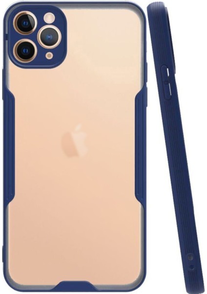 Apple iPhone 11 Pro Kılıf Kamera Korumalı Colorful Kapak - Lacivert