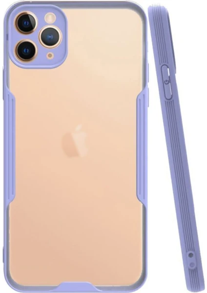 Apple iPhone 11 Pro Kılıf Kamera Korumalı Colorful Kapak - Lila