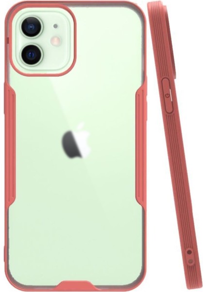 Apple iPhone 12 Mini Kılıf Kamera Korumalı Colorful Kapak - Pembe