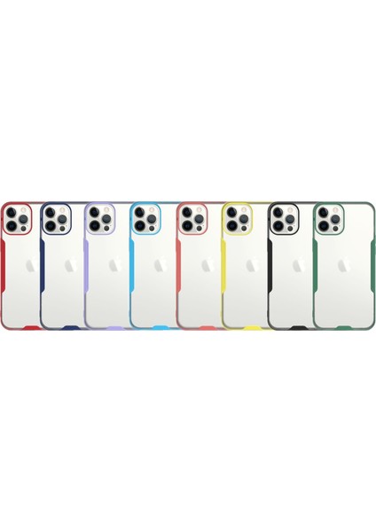 Apple iPhone 12 Pro Kılıf Kamera Korumalı Colorful Kapak - Sarı