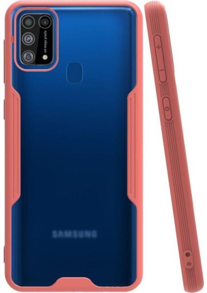 Samsung Galaxy M31 Kılıf Kamera Korumalı Colorful Kapak - Pembe