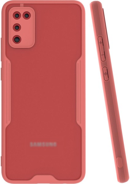 Samsung Galaxy A02S Kılıf Kamera Korumalı Colorful Kapak - Pembe