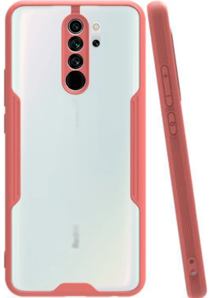 Xiaomi Redmi Note 8 Pro Kılıf Kamera Korumalı Colorful Kapak - Pembe