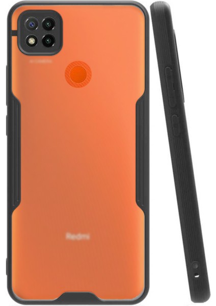 Xiaomi Redmi 9c Kılıf Kamera Korumalı Colorful Kapak - Siyah