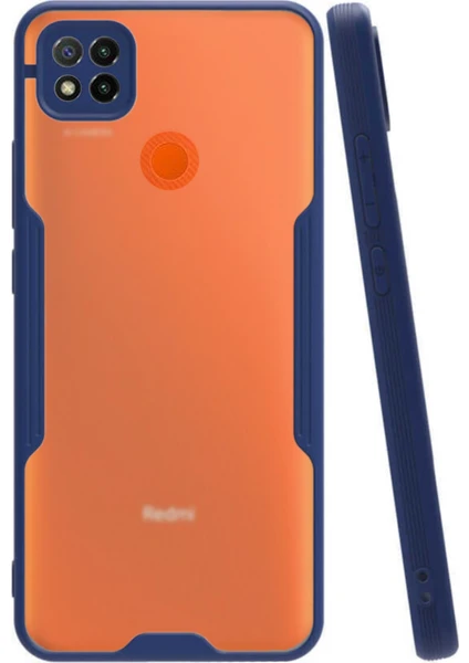 Xiaomi Redmi 9c Kılıf Kamera Korumalı Colorful Kapak - Lacivert