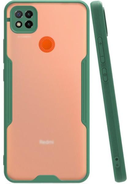 Xiaomi Redmi 9c Kılıf Kamera Korumalı Colorful Kapak - Yeşil