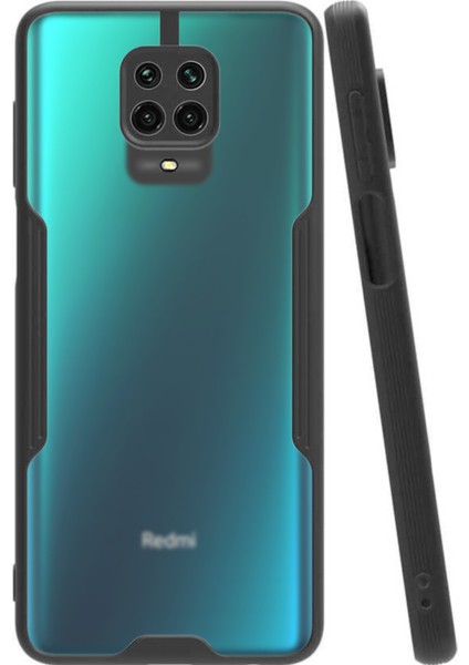 Xiaomi Redmi Note 9 Pro Kılıf Kamera Korumalı Colorful Kapak - Siyah