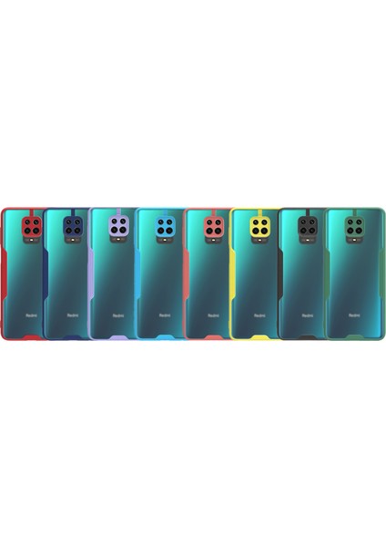 Xiaomi Redmi Note 9 Pro Kılıf Kamera Korumalı Colorful Kapak - Siyah