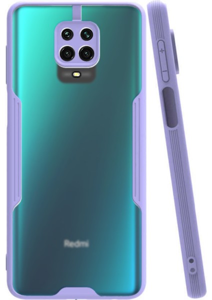 Xiaomi Redmi Note 9 Pro Kılıf Kamera Korumalı Colorful Kapak - Lila