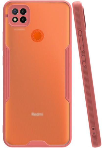 Xiaomi Redmi 9c Kılıf Kamera Korumalı Colorful Kapak - Pembe