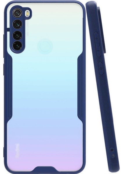 Xiaomi Redmi Note 8 Kılıf Kamera Korumalı Colorful Kapak - Lacivert