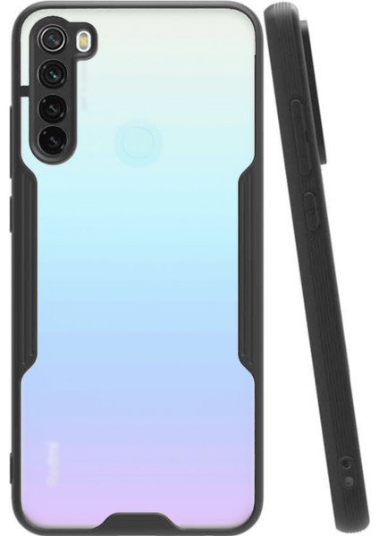 Xiaomi Redmi Note 8 Kılıf Kamera Korumalı Colorful Kapak - Siyah