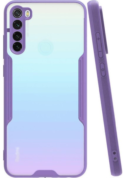 Xiaomi Redmi Note 8 Kılıf Kamera Korumalı Colorful Kapak - Lila