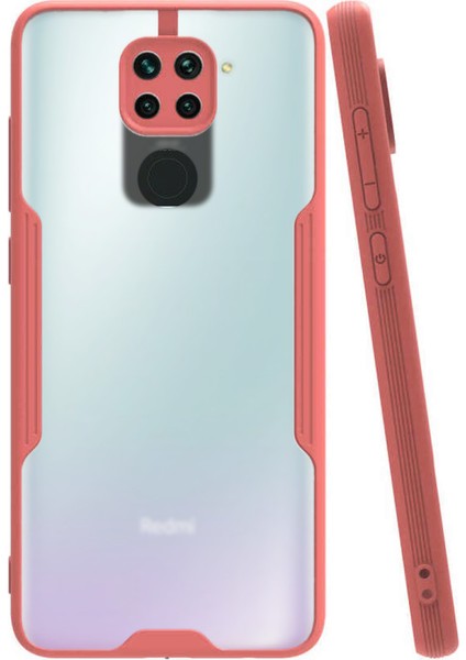 Xiaomi Redmi Note 9 Kılıf Kamera Korumalı Colorful Kapak - Pembe