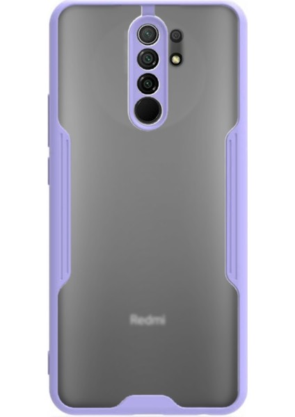 Xiaomi Redmi 9 Kılıf Kamera Korumalı Colorful Kapak - Lila