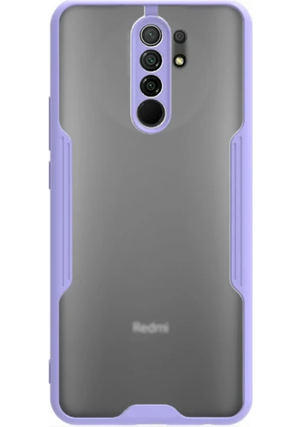 Xiaomi Redmi 9 Kılıf Kamera Korumalı Colorful Kapak - Lila