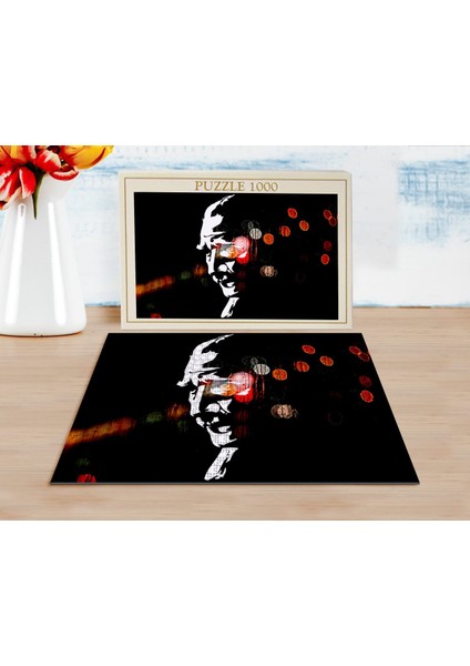 Atatürk Silüet Tasarımlı 1000 Parça Profesyonel Puzzle-3